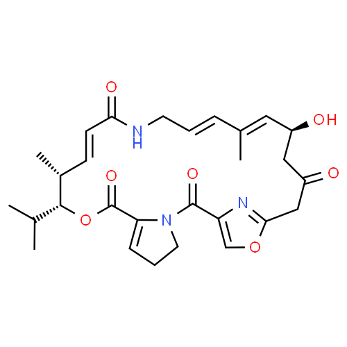 Вирджиниамицин M1 структурная формула