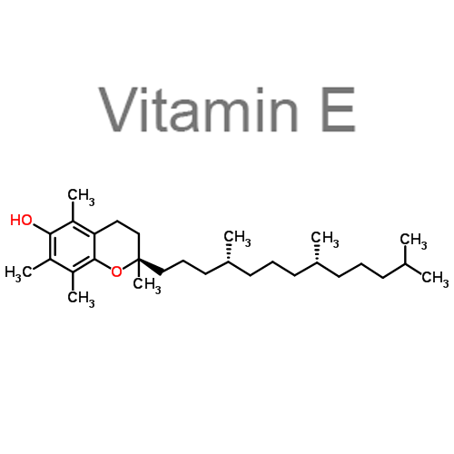 Витамин Е + Кальция фосфат структурная формула