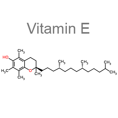 Структурная формула Витамин E
