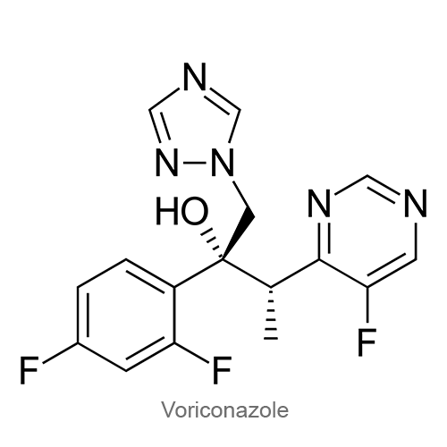 Структурная формула Вориконазол