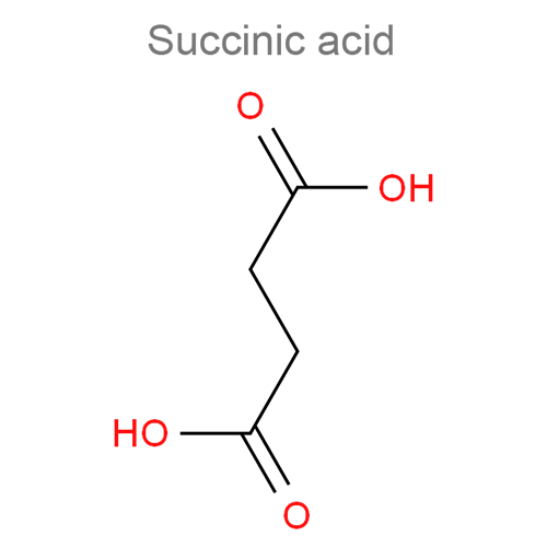 Янтарная кислота + Лимонная кислота структурная формула