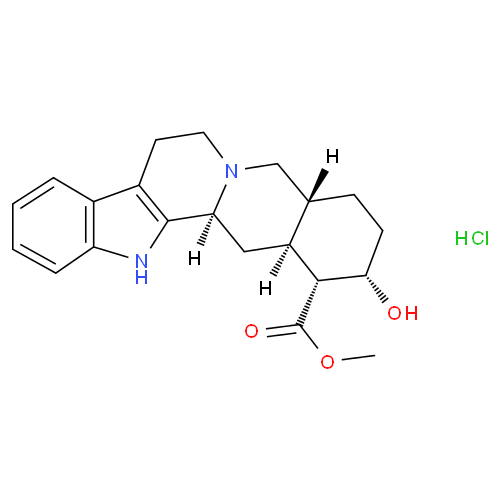 Структурная формула Йохимбина гидрохлорид