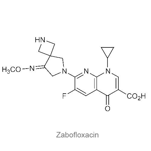 Структурная формула Забофлоксацин