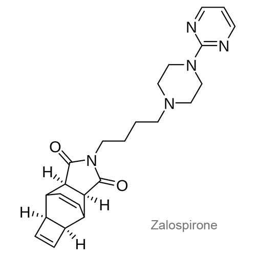 Структурная формула Залоспирон