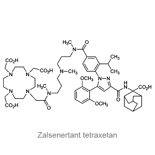 Залсенертант тетраксетан структурная формула