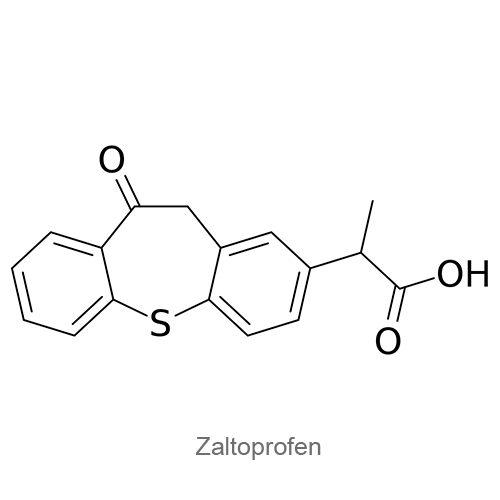 Структурная формула Залтопрофен