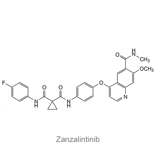 Занзалинтиниб структурная формула
