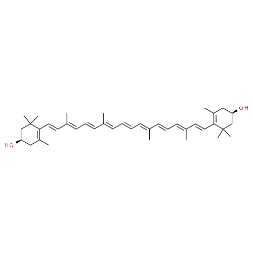 Зеаксантин структурная формула