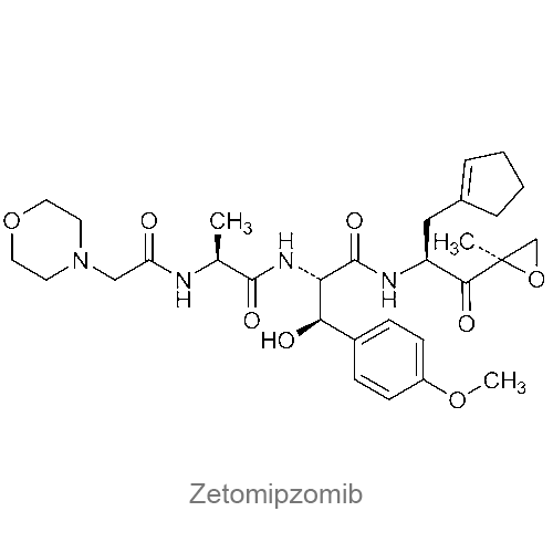Зетомипзомиб структурная формула
