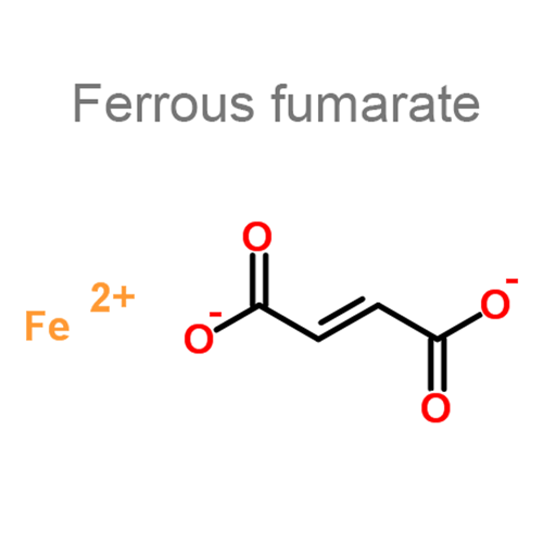 Структурная формула Железа фумарат + Фолиевая кислота