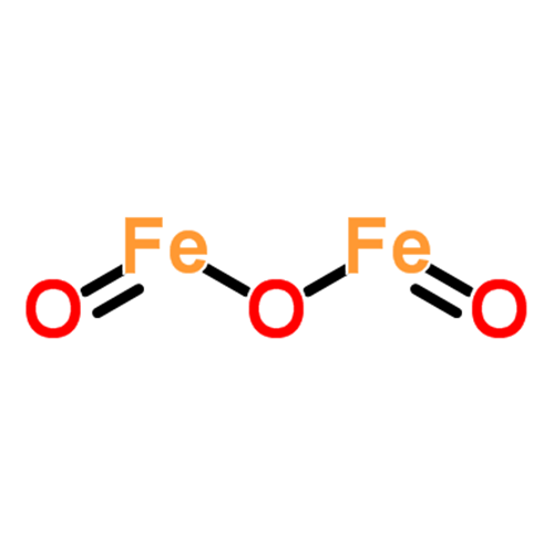Структурная формула Железа (III) оксид