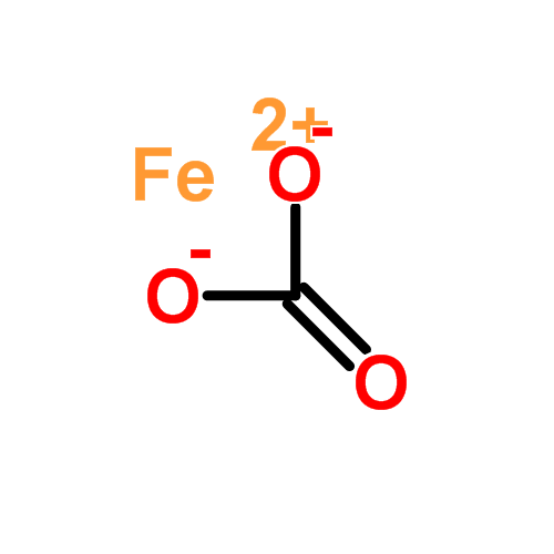 Структурная формула Железа карбонат
