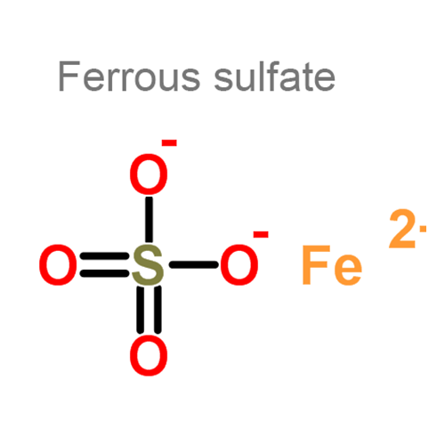 Структурная формула Железа сульфат + Аскорбиновая кислота