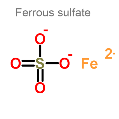 Структурная формула Железа сульфат + Фолиевая кислота + Цианокобаламин