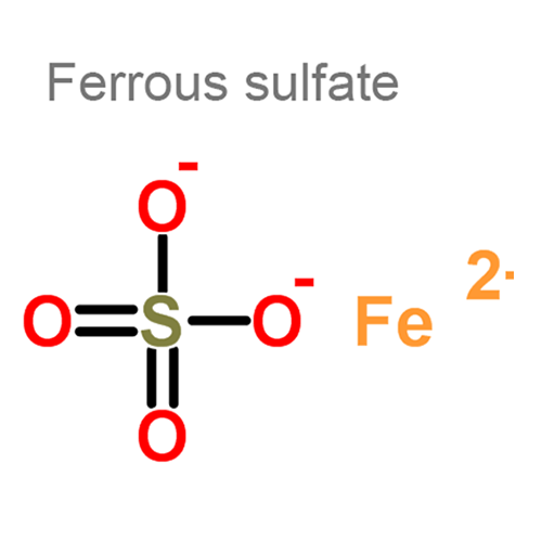 Структурная формула Железа сульфат + Серин + Фолиевая кислота