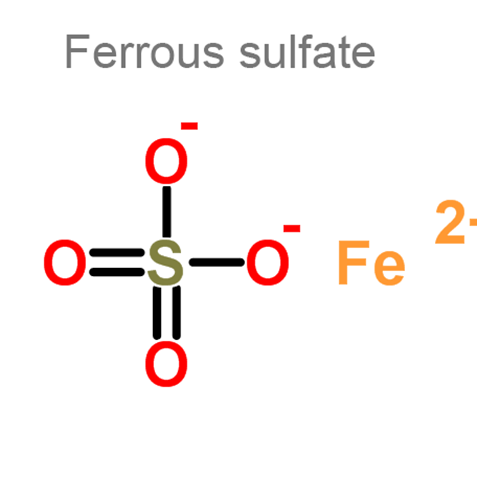 Структурная формула Железа сульфат + Серин
