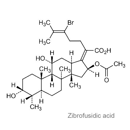 Структурная формула Зиброфузидовая кислота