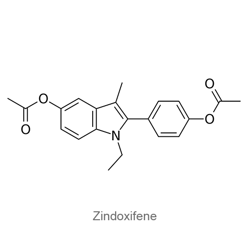 Структурная формула Зиндоксифен