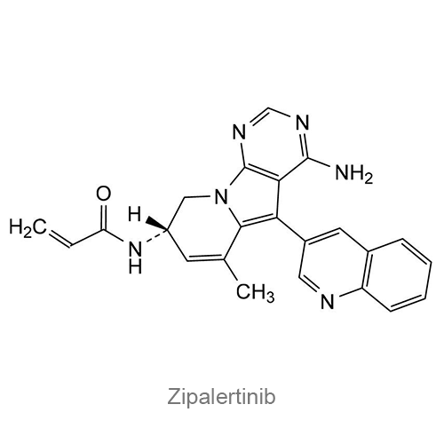 Структурная формула Зипалертиниб