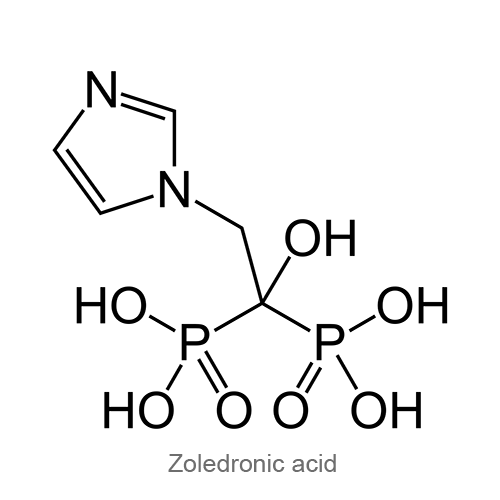 Структурная формула Золедроновая кислота