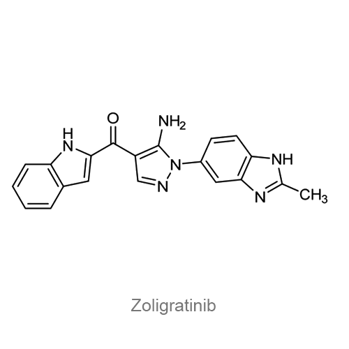 Золигратиниб структурная формула