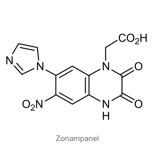 Структурная формула Зонампанел