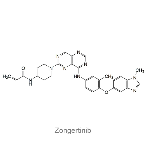 Структурная формула Зонгертиниб