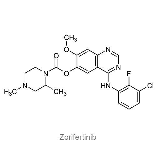 Структурная формула Зорифертиниб