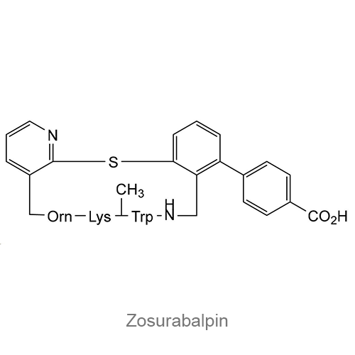 Структурная формула Зосурабалпин